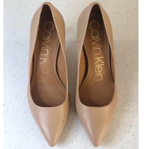 Calvin Klein Kamara Nude Heels
